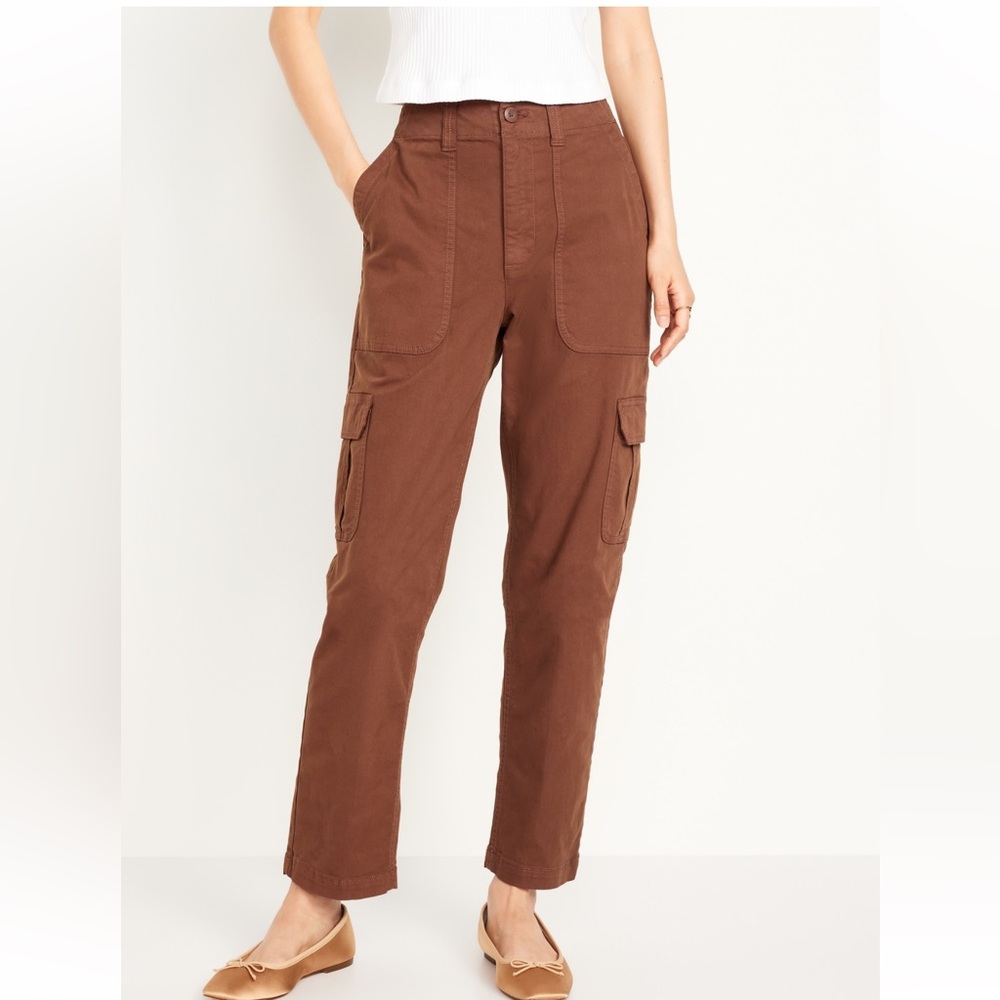 Old Navy Brown Cropped Cargo Pants Large TALL
